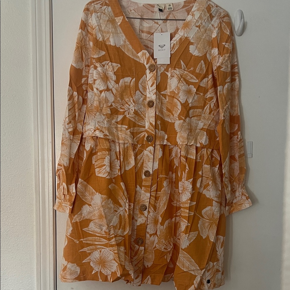 Roxy Floral Long Sleeve Dress